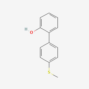 molecular formula C13H12OS B2519560 2-(4-Methylthiophenyl)phenol CAS No. 178817-13-5