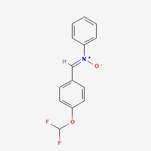 (NZ)-N-{[4-(DIFLUOROMETHOXY)PHENYL]METHYLIDENE}-N-OXIDOANILINIUM