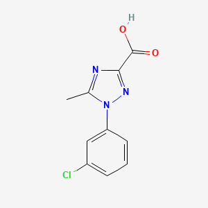 1-(3-chlorophenyl)-5-methyl-1H-1,2,4-triazole-3-carboxylic acid