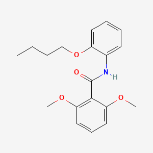 molecular formula C19H23NO4 B2519634 N-(2-丁氧基苯基)-2,6-二甲氧基苯甲酰胺 CAS No. 449167-04-8