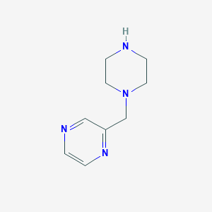 molecular formula C9H14N4 B2519649 2-[(Piperazin-1-yl)methyl]pyrazine CAS No. 1083300-35-9