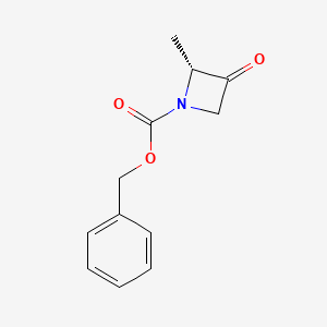 molecular formula C12H13NO3 B2519677 benzyl (2R)-2-methyl-3-oxoazetidine-1-carboxylate CAS No. 406220-14-2