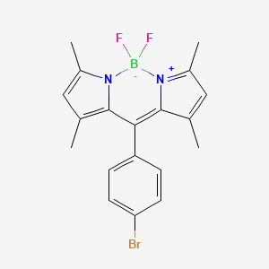 molecular formula C19H18BBrF2N2 B2519684 8-(4-Bromophenyl)-4,4-difluoro-1,3,5,7-tetramethyl-4-bora-3a,4a-diaza-s-indacene CAS No. 850534-66-6