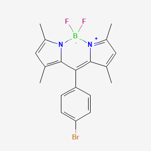 molecular formula C19H18BBrF2N2 B2519684 8-(4-Bromophenyl)-4,4-difluoro-1,3,5,7-tetramethyl-4-bora-3a,4a-diaza-s-indacene 