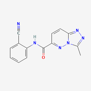 N-(2-Cyanophenyl)-3-methyl-[1,2,4]triazolo[4,3-b]pyridazine-6-carboxamide