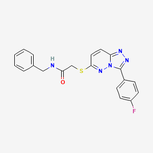 molecular formula C20H16FN5OS B2519741 N-benzyl-2-((3-(4-fluorophenyl)-[1,2,4]triazolo[4,3-b]pyridazin-6-yl)thio)acetamide CAS No. 852374-09-5