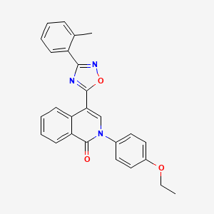 2-(4-ethoxyphenyl)-4-(3-(o-tolyl)-1,2,4-oxadiazol-5-yl)isoquinolin-1(2H)-one