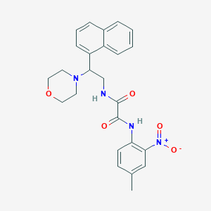 N1-(4-methyl-2-nitrophenyl)-N2-(2-morpholino-2-(naphthalen-1-yl)ethyl)oxalamide