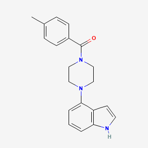 [4-(1H-indol-4-yl)piperazin-1-yl]-(4-methylphenyl)methanone