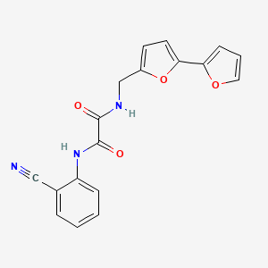 N1-([2,2'-bifuran]-5-ylmethyl)-N2-(2-cyanophenyl)oxalamide