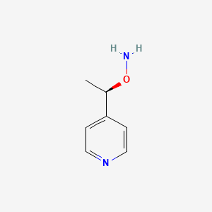 O-[(1R)-1-Pyridin-4-ylethyl]hydroxylamine