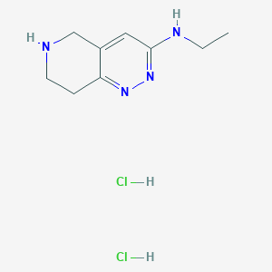 N-Ethyl-5H,6H,7H,8H-pyrido[4,3-c]pyridazin-3-amine dihydrochloride