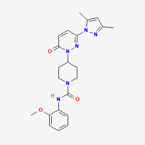 4-[3-(3,5-Dimethylpyrazol-1-yl)-6-oxopyridazin-1-yl]-N-(2-methoxyphenyl)piperidine-1-carboxamide