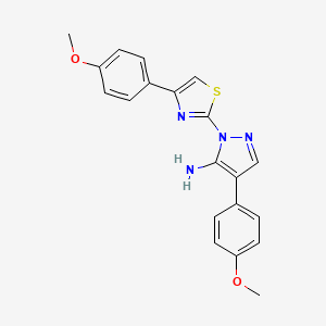 4-(4-methoxyphenyl)-1-[4-(4-methoxyphenyl)-1,3-thiazol-2-yl]-1H-pyrazol-5-amine