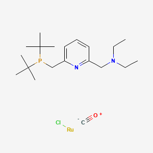 molecular formula C20H37ClN2OPRu B2519849 羰基氯氢化[6-(二叔丁基膦甲基)-2-(N,N-二乙氨基甲基)吡啶]钌(II) CAS No. 863971-62-4