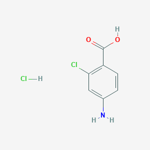 molecular formula C7H7Cl2NO2 B2519861 4-Amino-2-chlorobenzoic acid hydrochloride CAS No. 93043-49-3