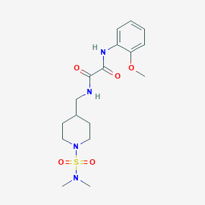 molecular formula C17H26N4O5S B2519862 N1-((1-(N,N-二甲基氨磺酰基)哌啶-4-基)甲基)-N2-(2-甲氧基苯基)草酰胺 CAS No. 2034357-41-8