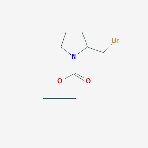 molecular formula C10H16BrNO2 B2519863 Tert-butyl 2-(bromomethyl)-2,5-dihydropyrrole-1-carboxylate CAS No. 2551119-95-8