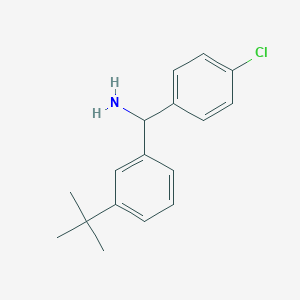 (3-Tert-butylphenyl)-(4-chlorophenyl)methanamine