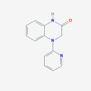 molecular formula C13H11N3O B2519873 4-Pyridin-2-yl-1,3-dihydroquinoxalin-2-one CAS No. 2418709-95-0