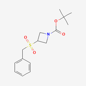 molecular formula C15H21NO4S B2519878 tert-Butyl 3-(benzylsulfonyl)azetidine-1-carboxylate CAS No. 1820687-96-4