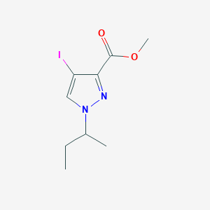 molecular formula C9H13IN2O2 B2519883 Methyl 1-(sec-butyl)-4-iodo-1H-pyrazole-3-carboxylate CAS No. 1354705-62-6