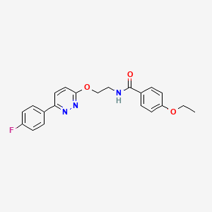 molecular formula C21H20FN3O3 B2519885 4-ethoxy-N-(2-((6-(4-fluorophenyl)pyridazin-3-yl)oxy)ethyl)benzamide CAS No. 920157-08-0