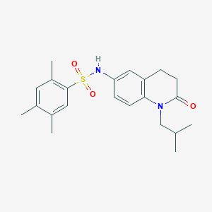 N-(1-isobutyl-2-oxo-1,2,3,4-tetrahydroquinolin-6-yl)-2,4,5-trimethylbenzenesulfonamide