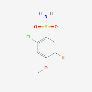 molecular formula C7H7BrClNO3S B2519888 5-Bromo-2-chloro-4-methoxybenzenesulfonamide CAS No. 2092728-34-0