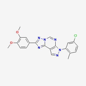 7-(5-chloro-2-methylphenyl)-2-(3,4-dimethoxyphenyl)-7H-pyrazolo[4,3-e][1,2,4]triazolo[1,5-c]pyrimidine