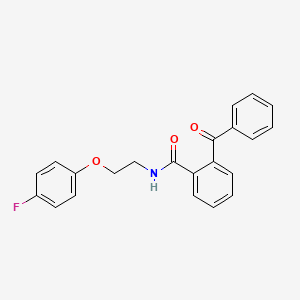 molecular formula C22H18FNO3 B2519909 2-benzoyl-N-[2-(4-fluorophenoxy)ethyl]benzamide CAS No. 1171040-91-7
