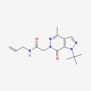 molecular formula C15H21N5O2 B2519913 N-allyl-2-(1-(tert-butyl)-4-methyl-7-oxo-1H-pyrazolo[3,4-d]pyridazin-6(7H)-yl)acetamide CAS No. 1171858-81-3
