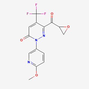 2-(6-methoxy-3-pyridinyl)-6-(2-oxiranylcarbonyl)-5-(trifluoromethyl)-3(2H)-pyridazinone