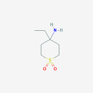 4-Amino-4-ethyl-1Lambda(6)-thiane-1,1-dione