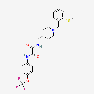 N1-((1-(2-(methylthio)benzyl)piperidin-4-yl)methyl)-N2-(4-(trifluoromethoxy)phenyl)oxalamide