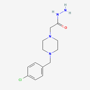 2-{4-[(4-Chlorophenyl)methyl]piperazin-1-yl}acetohydrazide