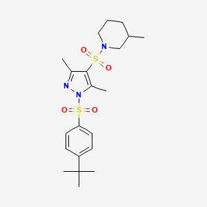 1-({1-[(4-tert-butylphenyl)sulfonyl]-3,5-dimethyl-1H-pyrazol-4-yl}sulfonyl)-3-methylpiperidine