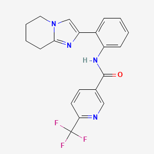 N-(2-(5,6,7,8-tetrahydroimidazo[1,2-a]pyridin-2-yl)phenyl)-6-(trifluoromethyl)nicotinamide