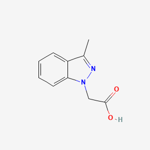 molecular formula C10H10N2O2 B2519976 (3-methyl-1H-indazol-1-yl)acetic acid CAS No. 191795-48-9