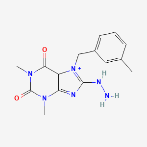 8-hydrazinyl-1,3-dimethyl-7-[(3-methylphenyl)methyl]-2,3,6,7-tetrahydro-1H-purine-2,6-dione