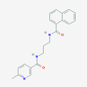 molecular formula C21H21N3O2 B251999 6-methyl-N-{3-[(naphthalen-1-ylcarbonyl)amino]propyl}pyridine-3-carboxamide 