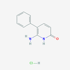 6-Amino-5-phenyl-1H-pyridin-2-one;hydrochloride