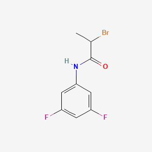 molecular formula C9H8BrF2NO B2520000 2-Bromo-N-(3,5-difluorophenyl)propanamide CAS No. 1697542-51-0