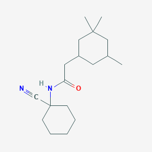molecular formula C18H30N2O B2520007 N-(1-cyanocyclohexyl)-2-(3,3,5-trimethylcyclohexyl)acetamide CAS No. 1808517-49-8