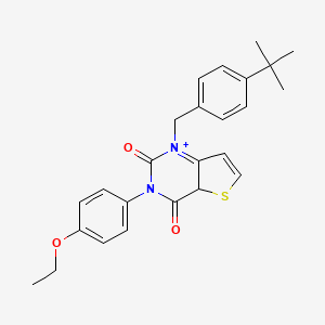 molecular formula C25H26N2O3S B2520042 1-[(4-tert-butylphenyl)methyl]-3-(4-ethoxyphenyl)-1H,2H,3H,4H-thieno[3,2-d]pyrimidine-2,4-dione CAS No. 1326890-16-7