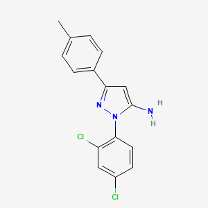 1-(2,4-dichlorophenyl)-3-(4-methylphenyl)-1H-pyrazol-5-amine