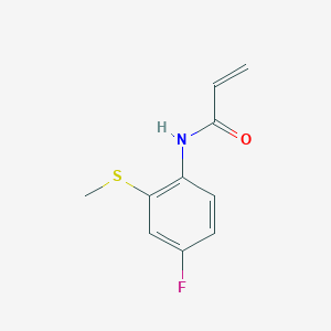 molecular formula C10H10FNOS B2520048 N-(4-Fluoro-2-methylsulfanylphenyl)prop-2-enamide CAS No. 2361657-26-1