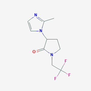 3-(2-Methylimidazol-1-yl)-1-(2,2,2-trifluoroethyl)pyrrolidin-2-one