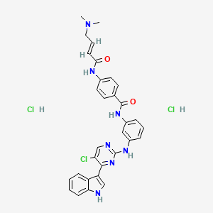 molecular formula C31H30Cl3N7O2 B2520054 THZ1 Dihydrochloride CAS No. 1604810-83-4; 2095433-94-4