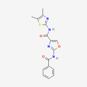 2-benzamido-N-(4,5-dimethylthiazol-2-yl)oxazole-4-carboxamide